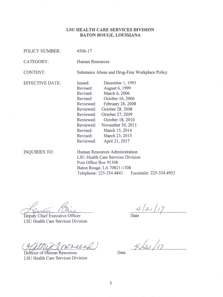 Fillable Online LSU HEALTH CARX SERVICES DIVISION Fax Email Print pdfFiller