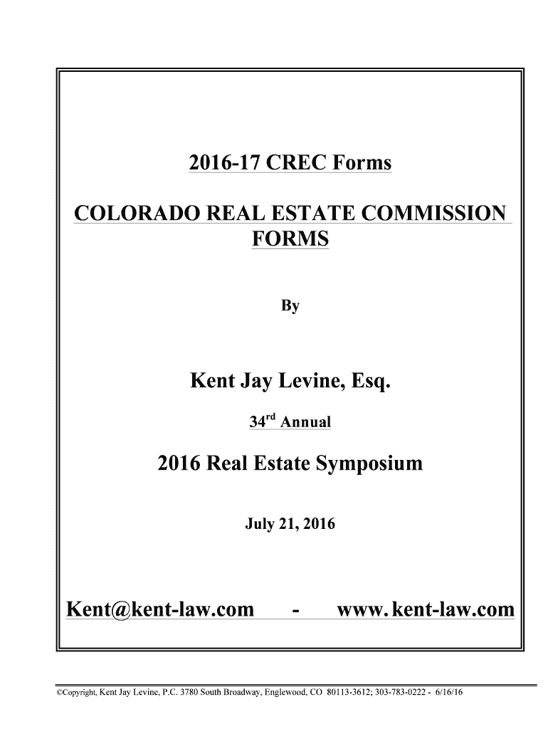 Fillable Online 201617 CREC Forms Fax Email Print pdfFiller