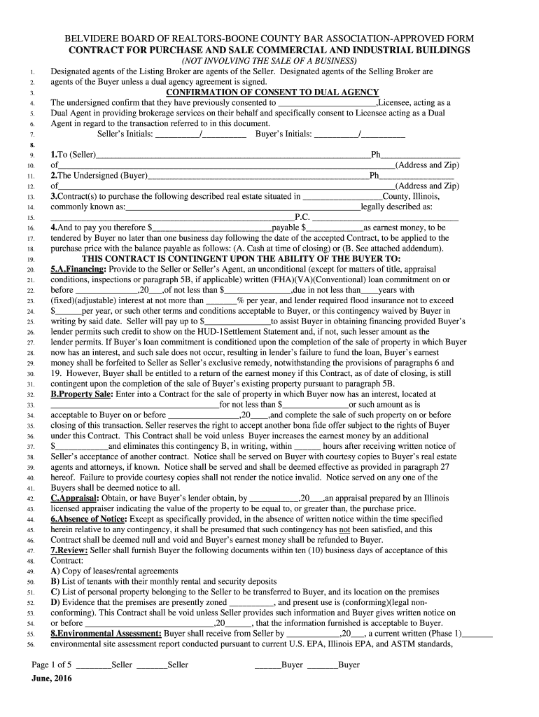Fillable Online BELVIDERE BOARD OF REALTORSBOONE COUNTY BAR