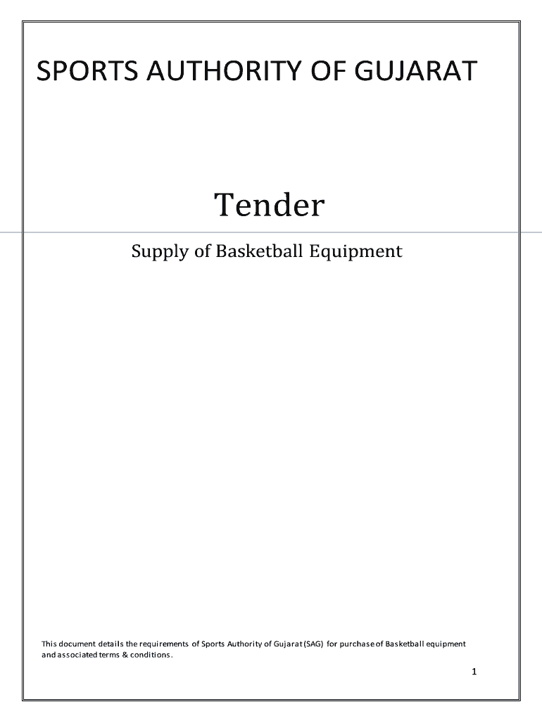 Fillable Online Supply of Basketball Equipment Fax Email Print pdfFiller