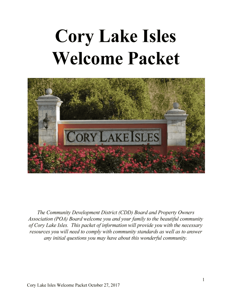 Fillable Online Cory Lake Isles Fax Email Print pdfFiller