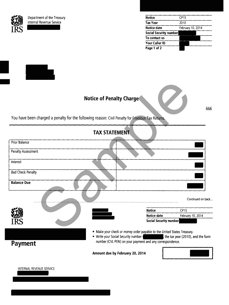 Fillable Online Notice of Penalty Charge Fax Email Print pdfFiller
