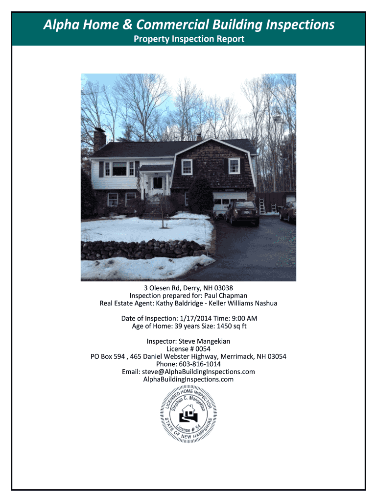 Fillable Online 3 Olesen Rd, Derry, NH 03038 Fax Email Print pdfFiller