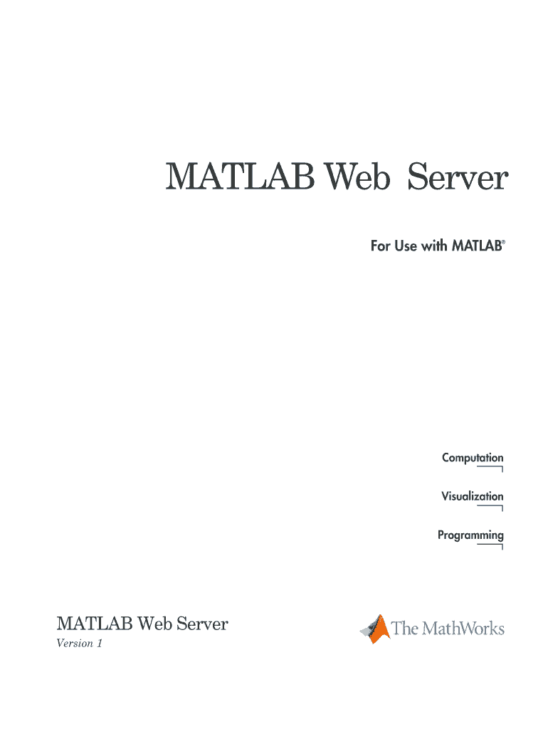 Fillable Online MATLAB  Server Fax Email Print pdfFiller