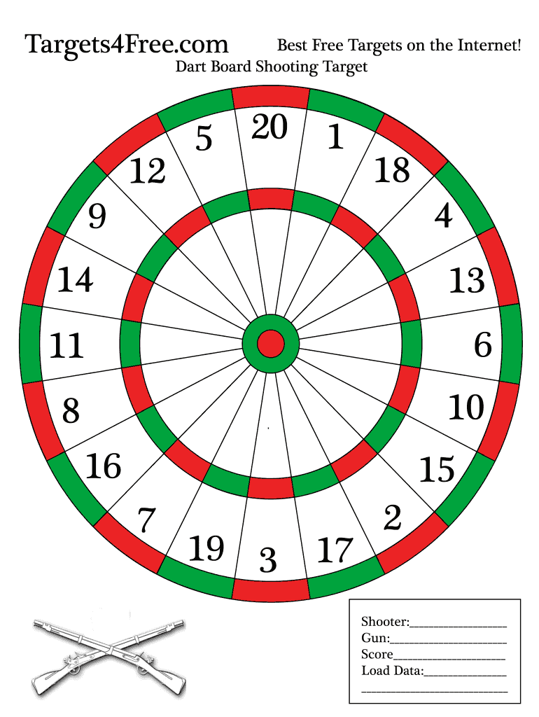 Fillable Online Dart Board Shooting Target Fax Email Print pdfFiller