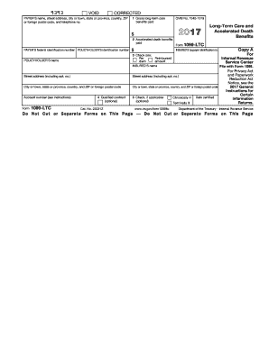 IRS 1099-LTC 2017 - Fill and Sign Printable Template Online