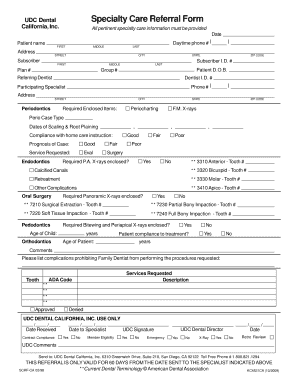 Assurant Dental Referral Form - Fill and Sign Printable Template Online