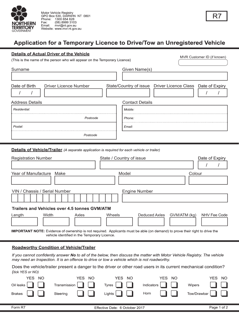 Trailer registration nt Fill out & sign online DocHub