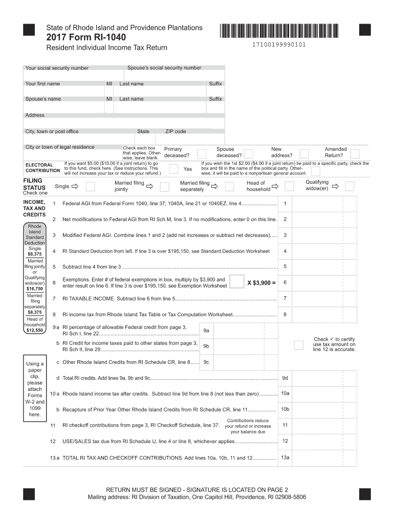 Rhode Island State Tax Withholding Form 2023 Printable Forms Free Online