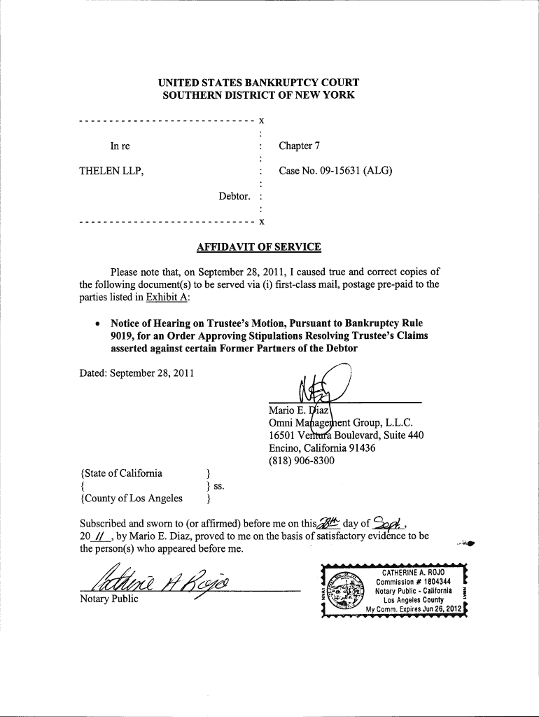 Fillable Online Thelen LLP, a California Limited Liability Partnership