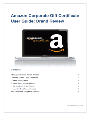 Fillable Online Amazon Corporate Gift Certificate Fax Email Print