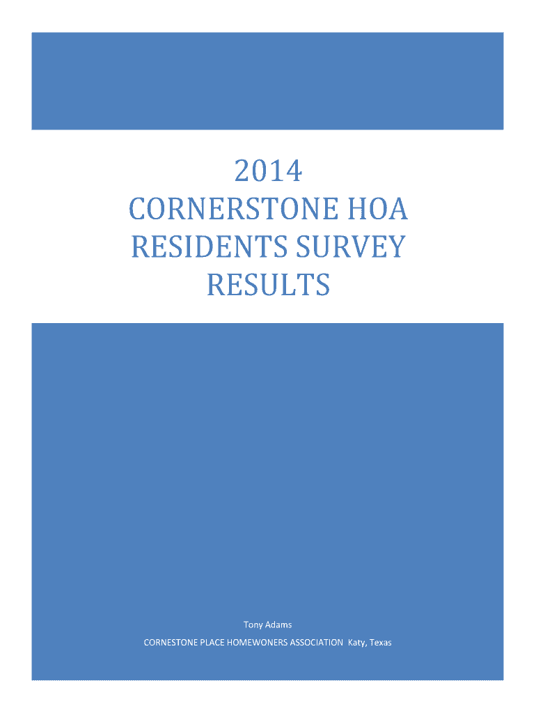 Fillable Online CORNERSTONE HOA Fax Email Print pdfFiller