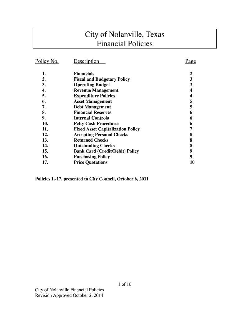 Fillable Online City of Nolanville, Texas Fax Email Print pdfFiller