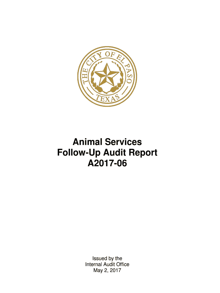 Fillable Online FollowUp Audit Report Fax Email Print pdfFiller