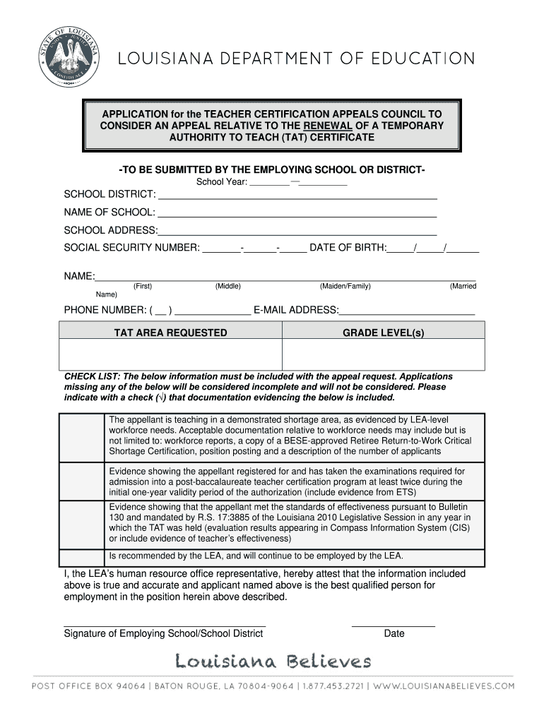 Tat application form 2024 Fill out & sign online DocHub