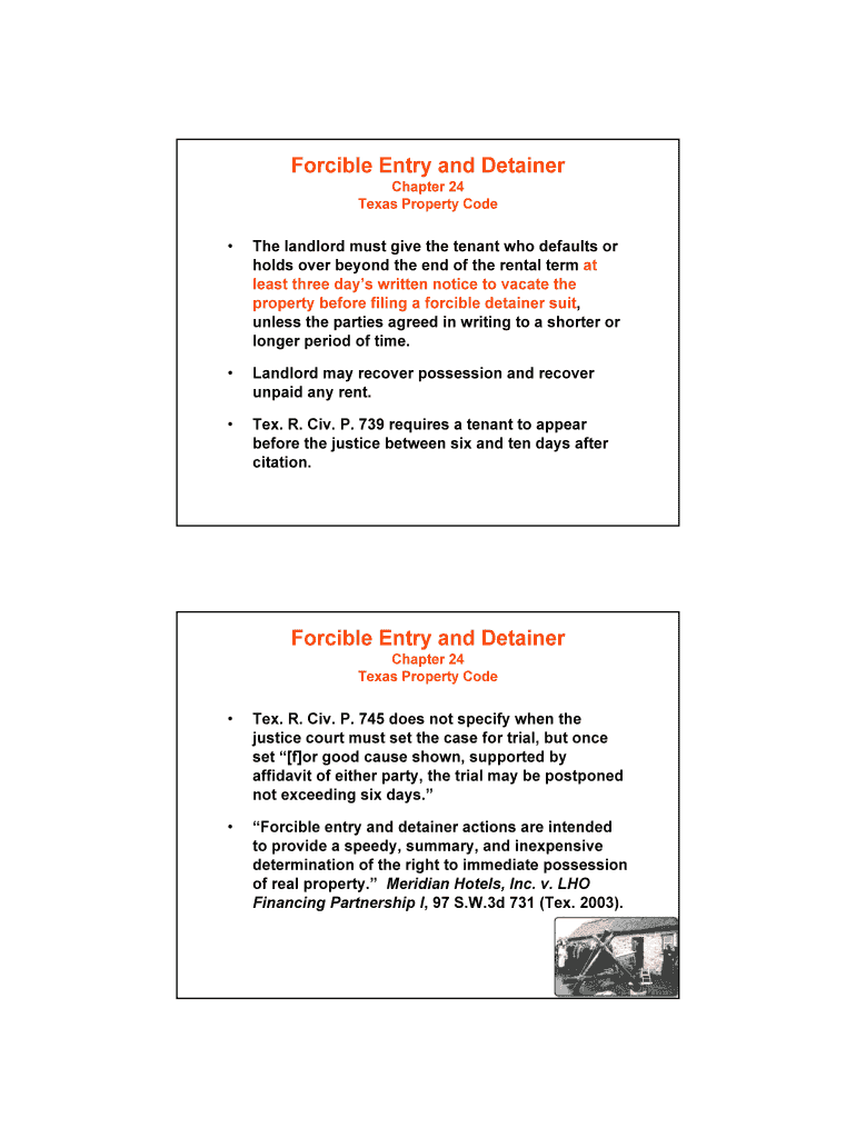 Fillable Online The landlord must give the tenant who defaults or Fax Email Print pdfFiller