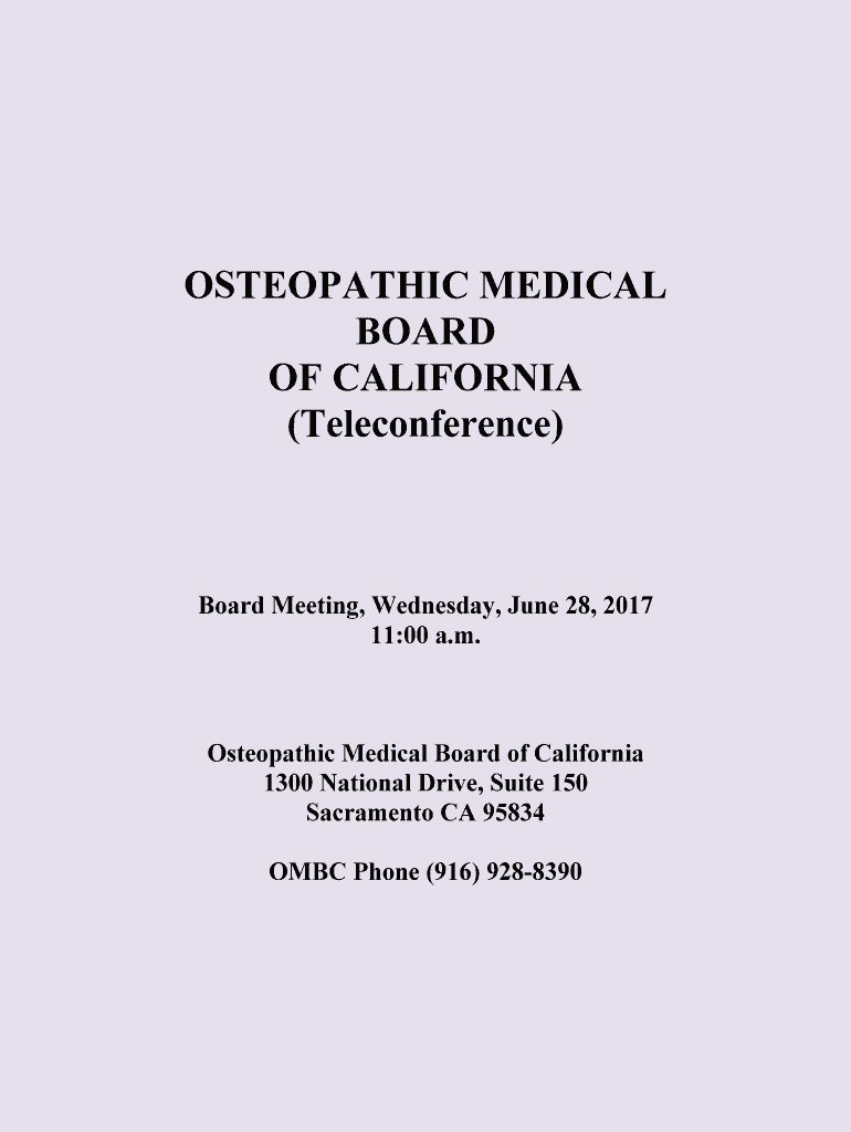 Fillable Online OSTEOPATHIC MEDICAL Fax Email Print pdfFiller