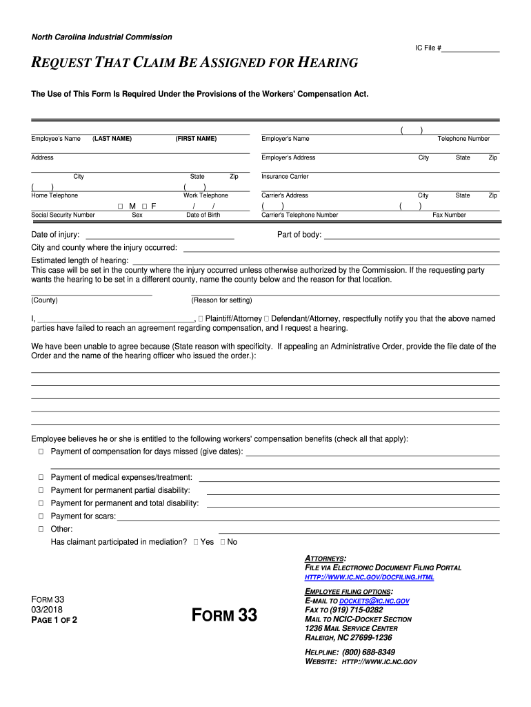 NC Form 33 20182022 Complete Legal Document Online US Legal Forms
