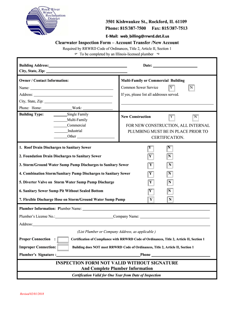 815/3877513 Clearwater Inspection Form Fill and Sign Printable