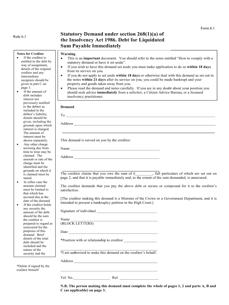 2004 UK MoneyClaims Form 6.11 Fill Online, Printable, Fillable, Blank