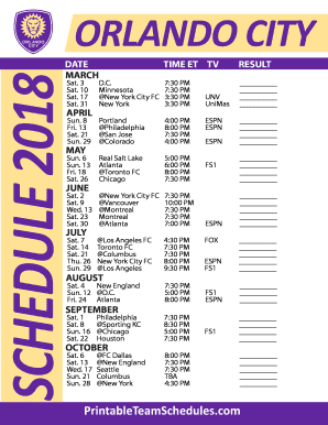 Printable Team Schedules - Fill Online, Printable, Fillable, Blank