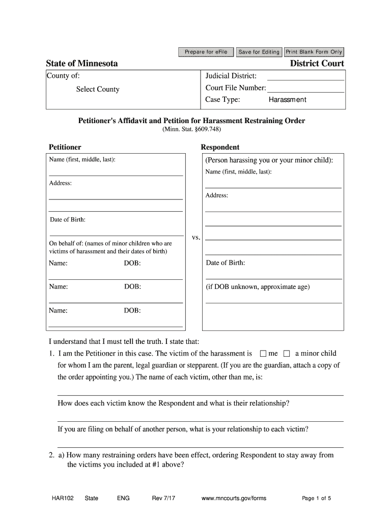 20172024 Form MN HAR102 Fill Online, Printable, Fillable, Blank