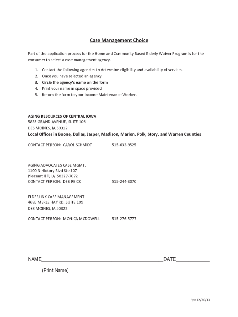 Elderly Waiver Iowa 2020 Fill and Sign Printable Template Online US