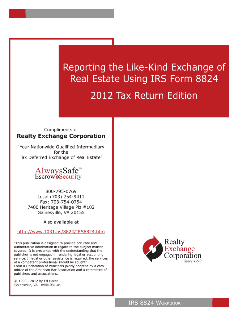 Fillable Online rex8u1 brinkster Reporting the LikeKind Exchange of