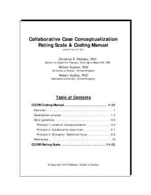 Case Conceptualization Template Pdf