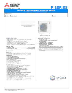 Fillable Online mitsubishi pka a24ka4 form Fax Email Print - pdfFiller