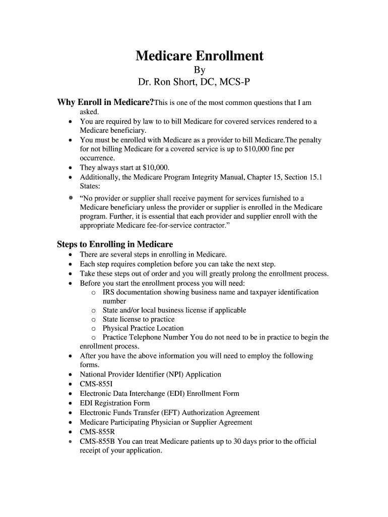 Fillable Online Why Enroll in Medicare Fax Email Print pdfFiller