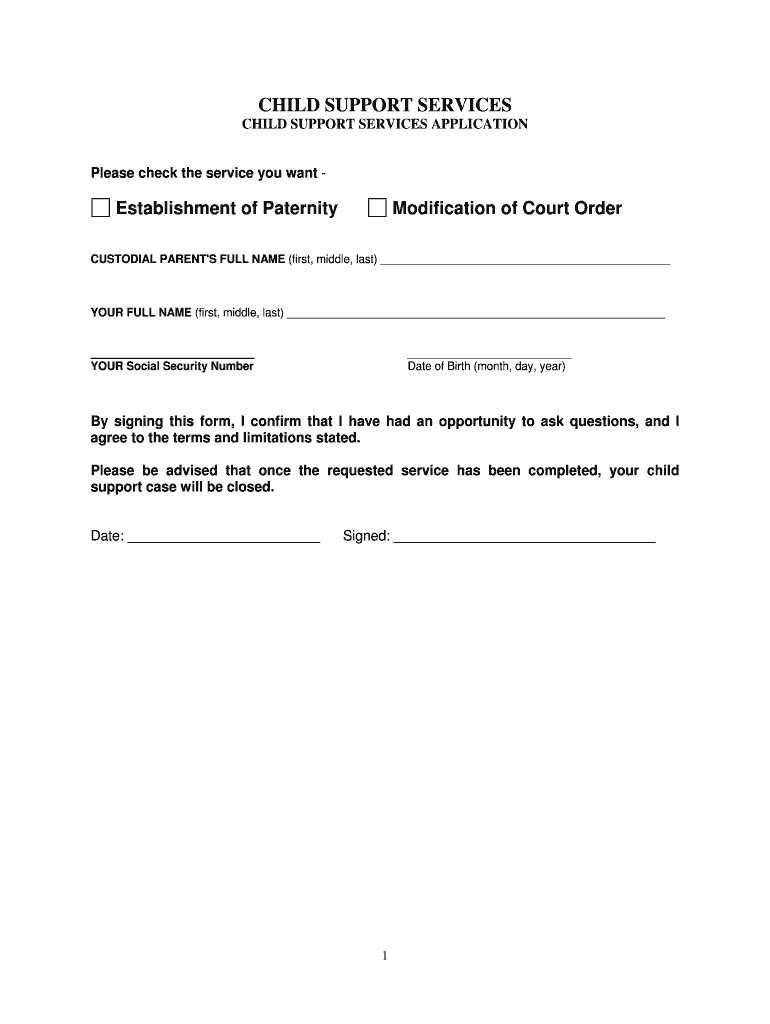 Fillable Online dcf ks SS5033.2 NCP appOLA082913 Kansas Department
