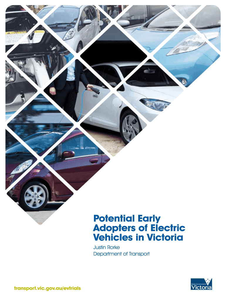 Fillable Online transport vic gov Potential Early Adopters of Electric