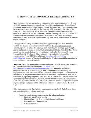 Fillable Online New 1023-EZ Form Makes Applying for 501(c)(3) Tax