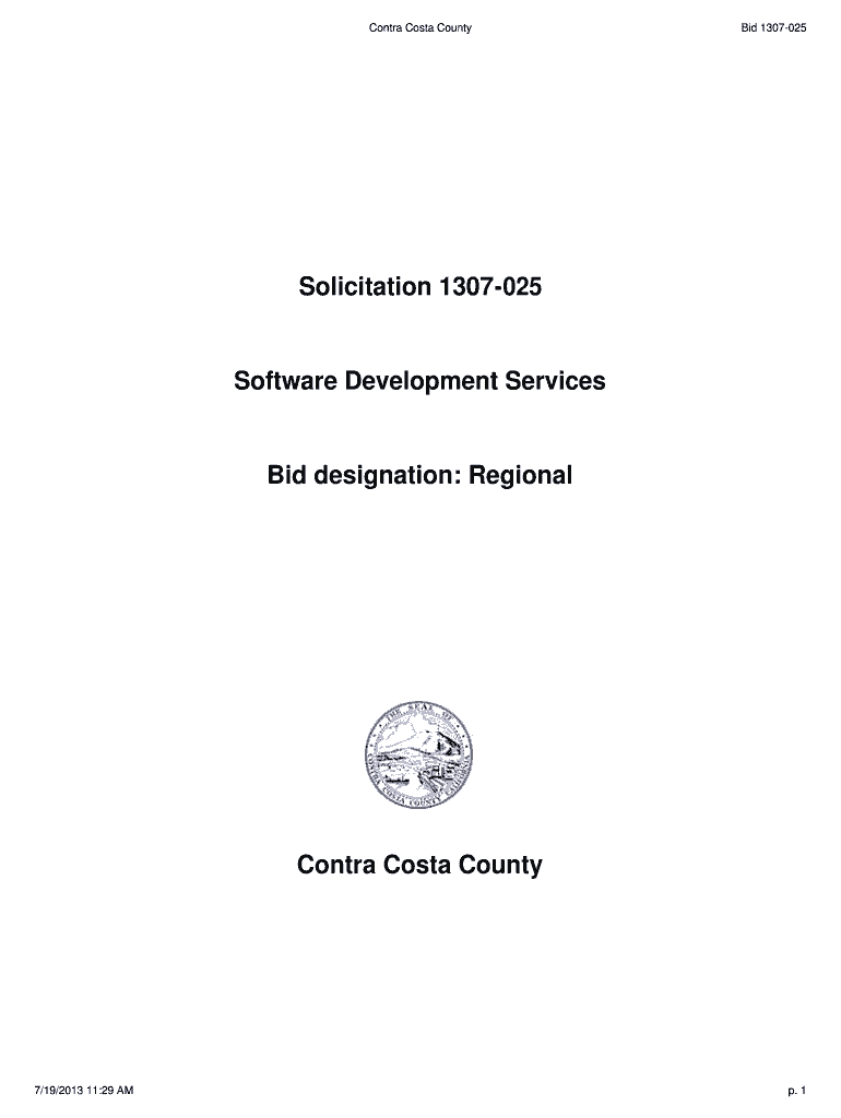 Fillable Online Regional Contra Costa County Fax Email Print pdfFiller