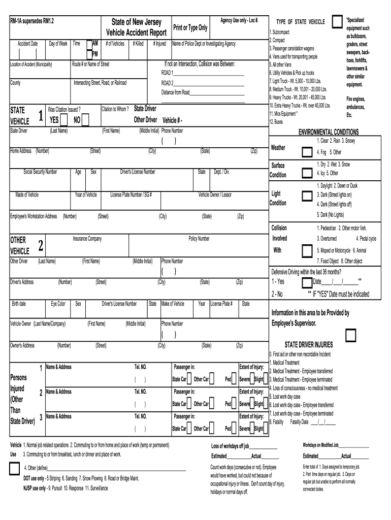 Nj crash report Fill out & sign online DocHub
