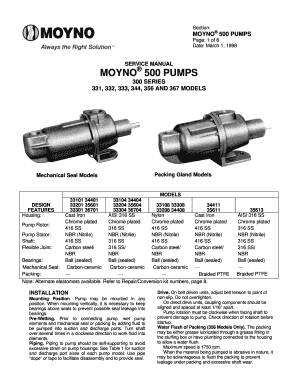 Moyno 34408 Pumps Parts - Fill and Sign Printable Template Online