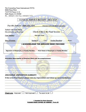 Dea Receipt - Fill Online, Printable, Fillable, Blank | pdfFiller