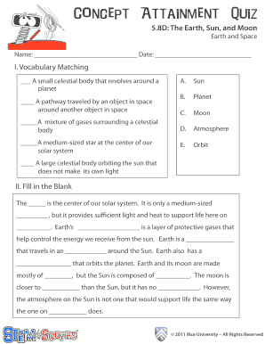 Concept Attainment Quiz Answer Key - Fill Online, Printable, Fillable