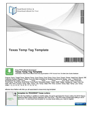 Fillabletemporary Tag - Fill Online, Printable, Fillable, Blank | pdfFiller