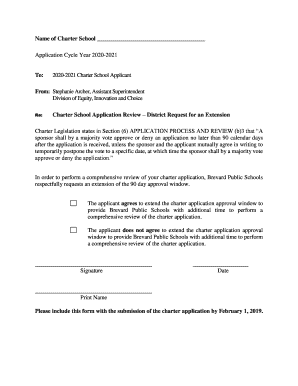 Fillable Online Name of Charter School Application Cycle Year 2020-2021