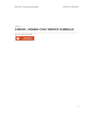 Fillable Online e-Book / Honda Civic Service Schedule PDF - VNhipp Fax