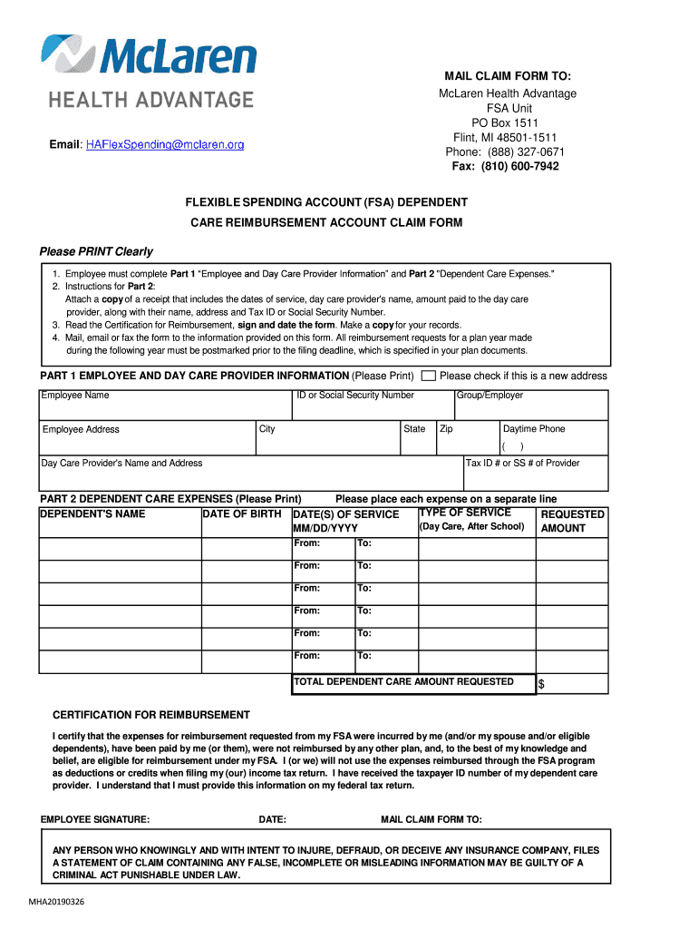 Mclaren Medicaid Mileage Reimbursement Form Fill Online, Printable