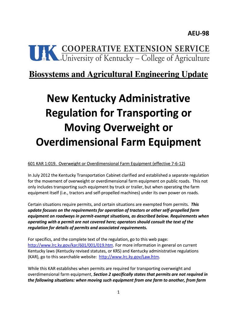 Fillable Online Kentucky Revised Statutes Title XVI. Motor Vehicles189.270 Fax Email Print