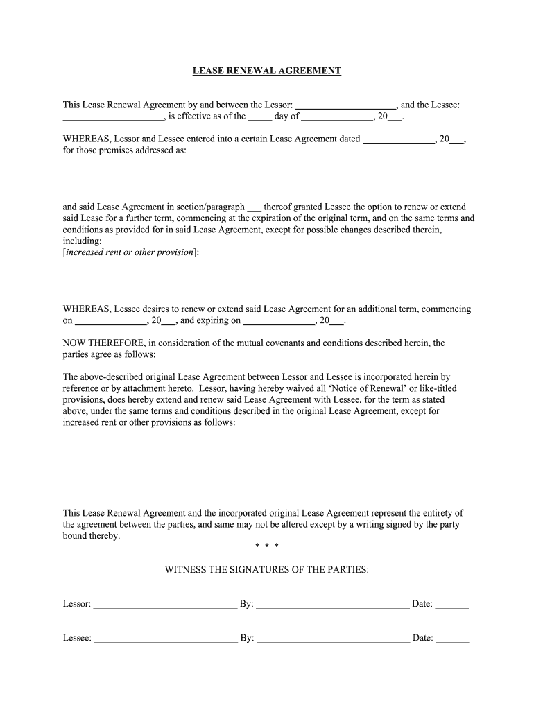 Lease Agreement Form Fill Online, Printable, Fillable, Blank pdfFiller