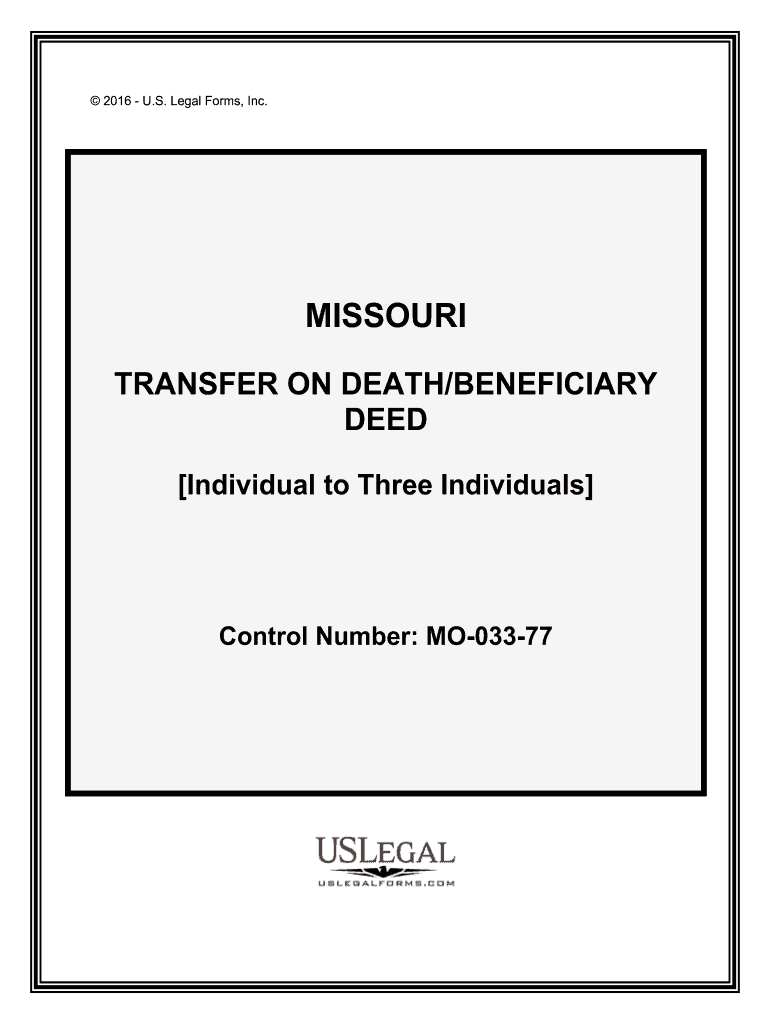 Beneficiary Deed Missouri Fill Online, Printable, Fillable, Blank