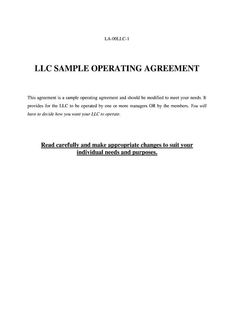 Louisiana Llc Fill Online, Printable, Fillable, Blank pdfFiller