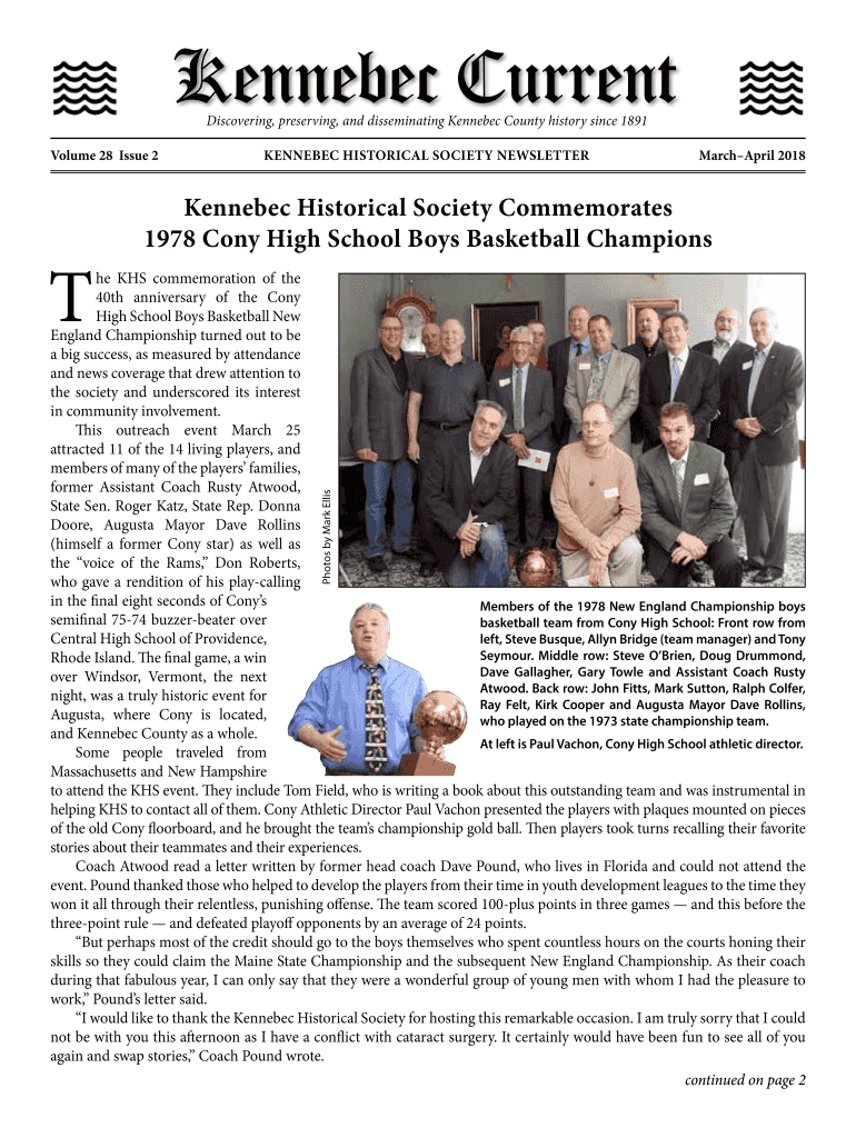 Fillable Online Local Kennebec Historical Society Maine Maritime Museum