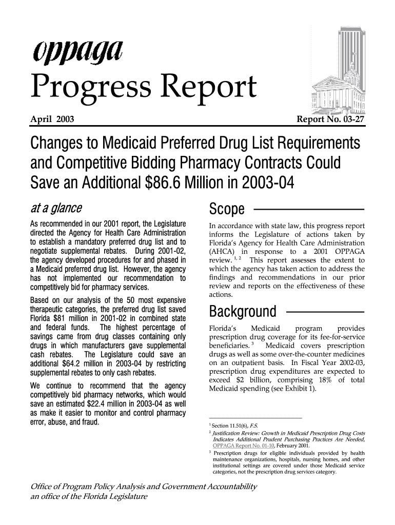 Fillable Online States Reporting Managed Care Pharmacy Uniform
