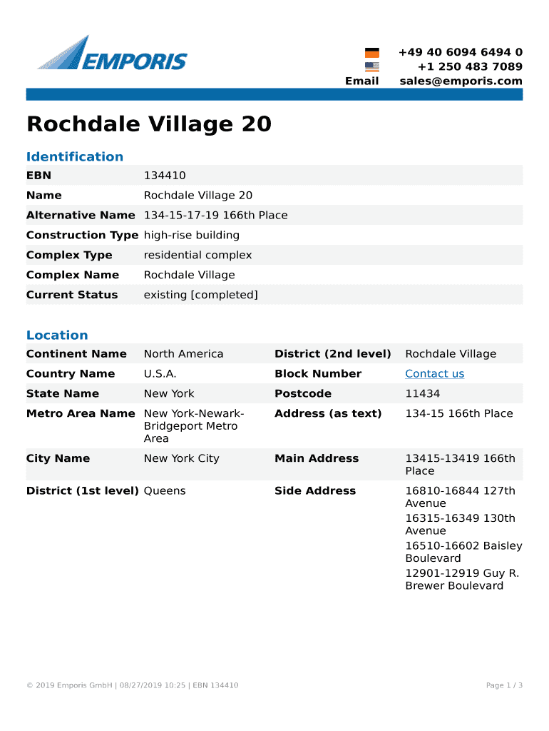 Fillable Online Rochdale Village 20 Fax Email Print pdfFiller